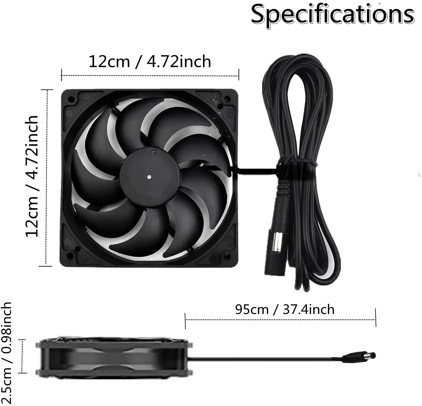 Kit Painel Solar Cristal único, Exaustor, Portátil ao ar livre, 20W