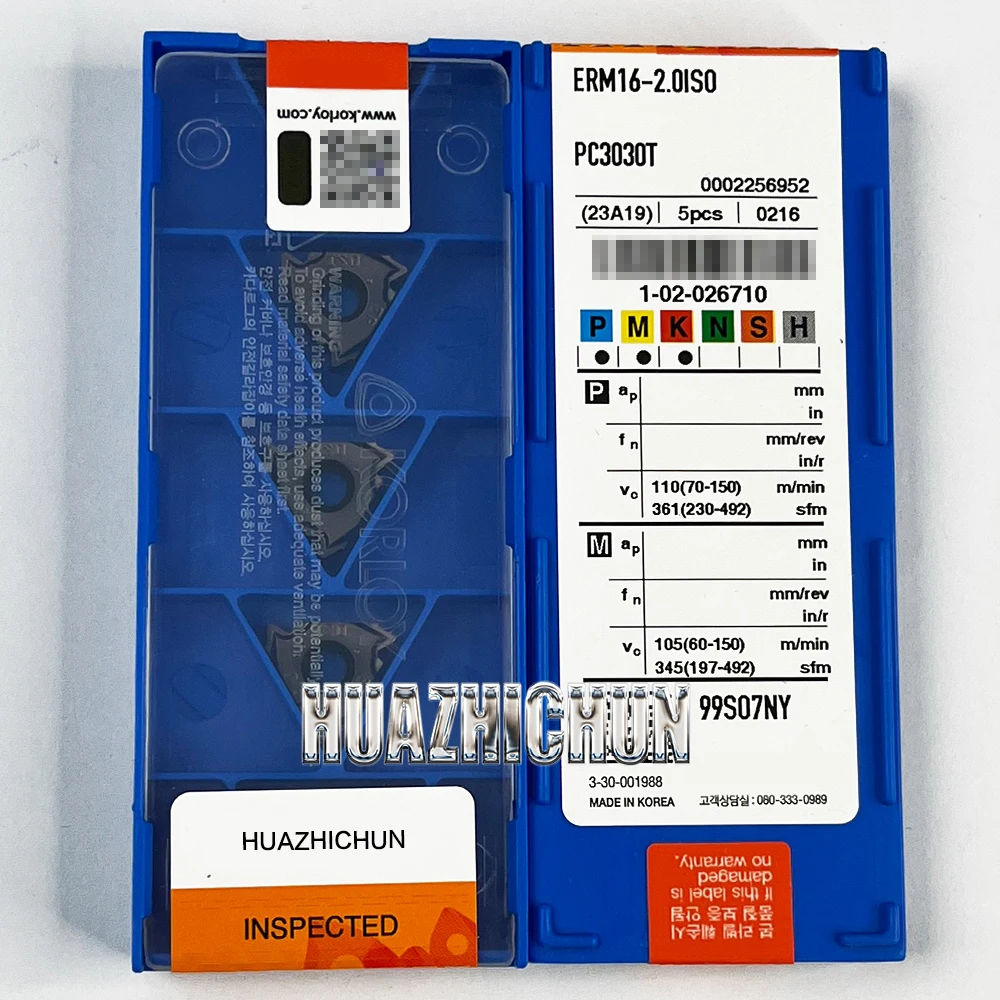 

HUAZHICHUN ERM16-2.0IS0 PC3030T External Turning Tool Carbide insert CNC blade