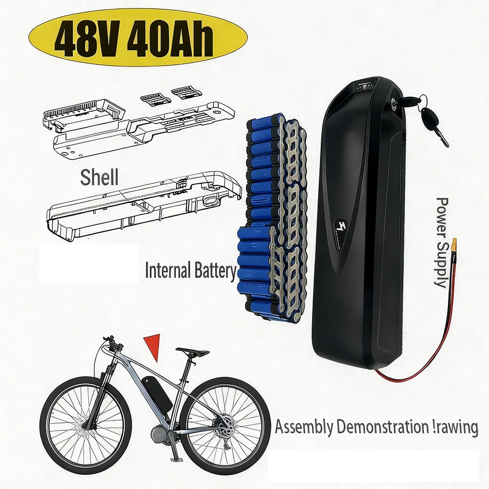 

For Hailong 48V 20Ah/48V 40Ah offers longer durability and extended endurance, no longer worrying about frequent charging