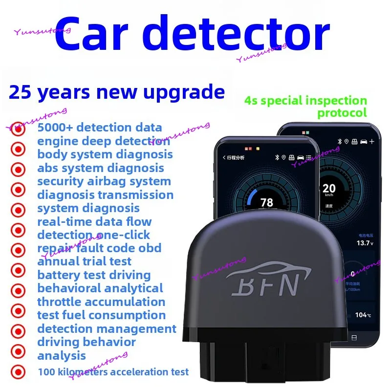 

Детектор неисправностей автомобиля Bluetooth OBD диагностика двигателя код неисправности света очистка декодирования инструмент для обслуживания