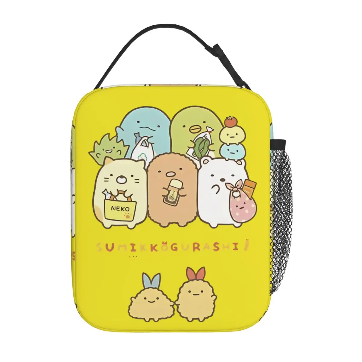 Adorable Sumikko Gurashi Character Group Insulated Lunch Bags Large Meal Container Cooler Bag Lunch Box Tote