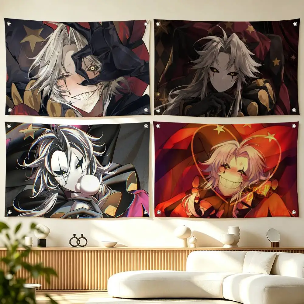 G-Game The Freak Circus Pierrot  Flags for Bedrooms Home Decor Items Outdoor Decors Garage Decoration Flaga