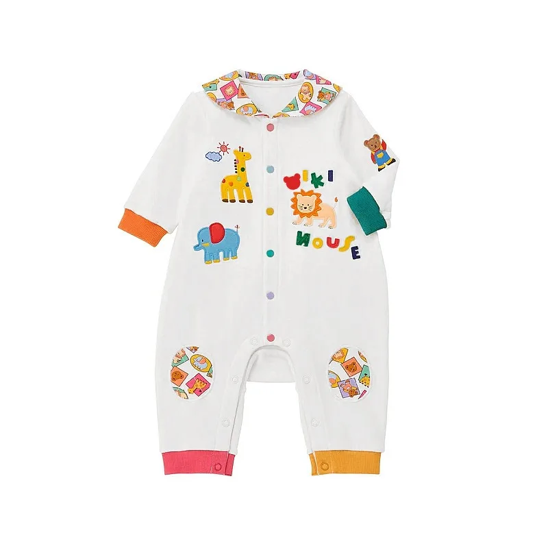 Autumn  Boys Jumpsuits Baby Long Sleeved Rompers Little Bear Jumpsuit Newborn Bodysuit Girls One-pieces Baby Onesie