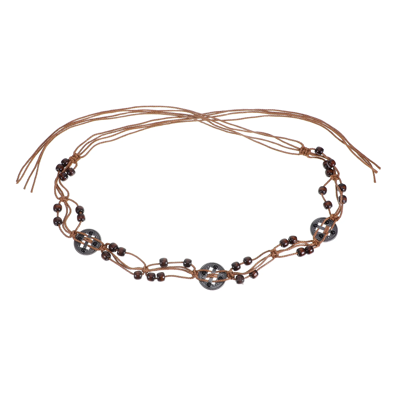 

Bohemian Belt Boho Hair Accessory Dress Style Waist for Dresses Braid Beaded Decoration