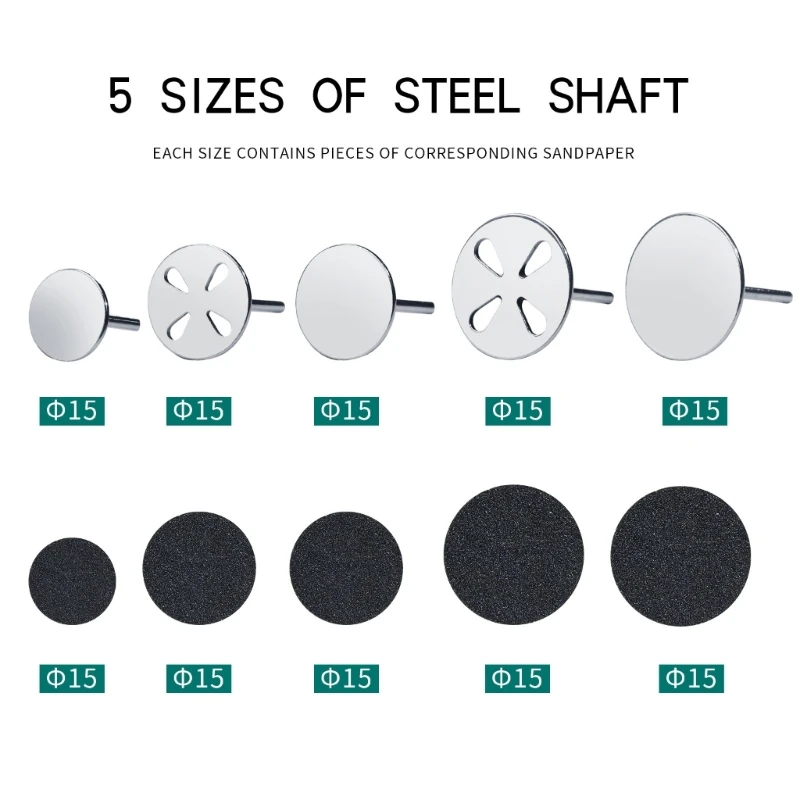 Q1QD papier abrasif remplaçable outils pédicure manucure pédicure disque pied peau morte enlever disque papier verre