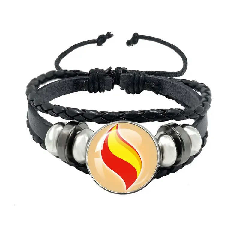  Mega Stone Key Chain Anime Peripheral Creativity Exquisite Fashion Black Leather Rope Buckle Key Chain Trend - Image 16