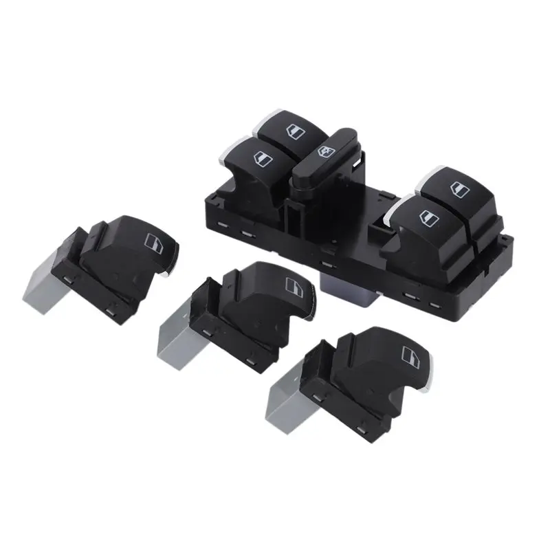 Excellent-4Pcs Power Window Control Switch Button Set For VW Golf MK5