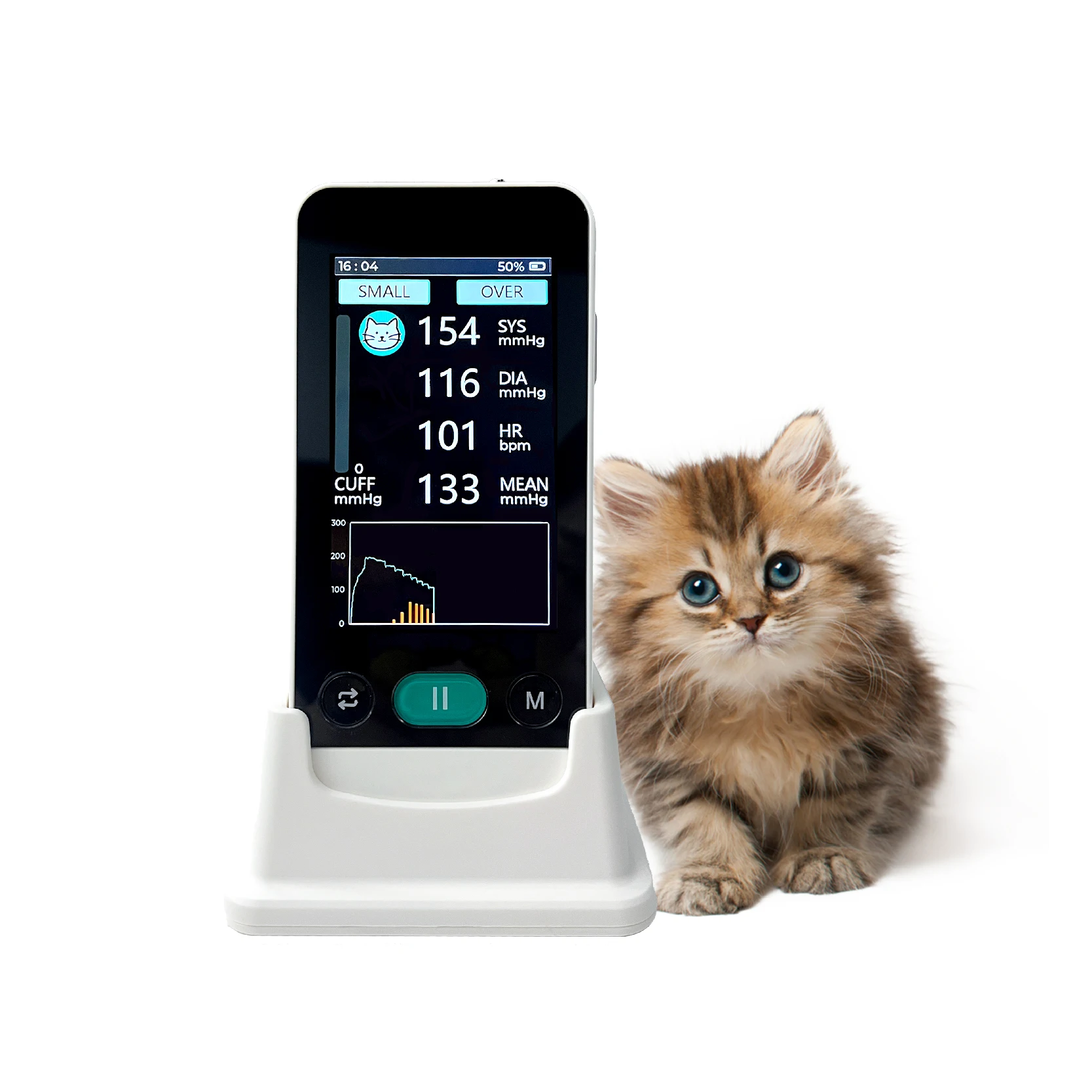 動物医師向けの安価な多項目多言語対応動物用圧力計