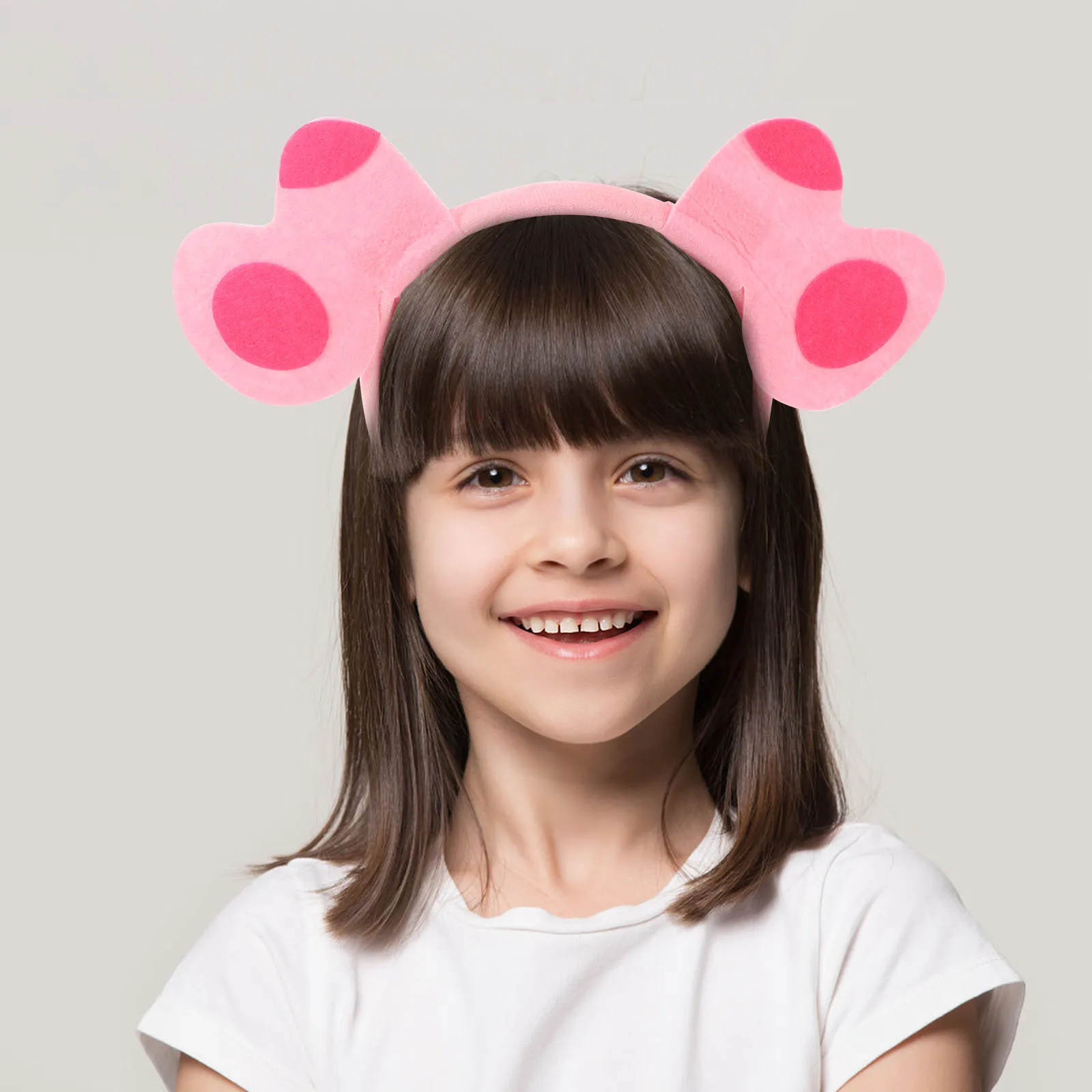 

1Set Adjustable Dog Ears Headband and Soft Animal Gloves Furry Costume for Halloween Party Roleplay Gloves