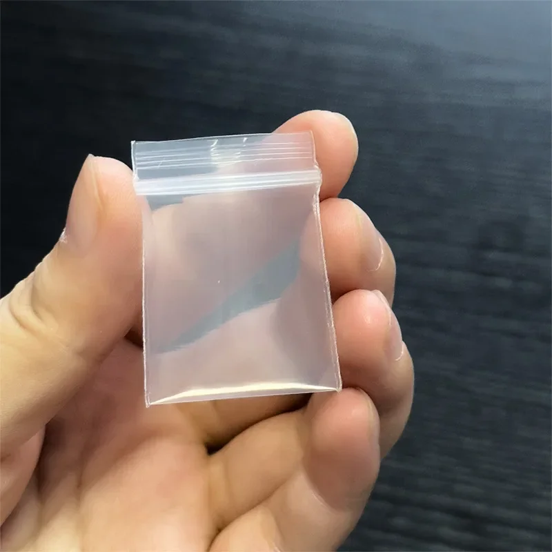 100Pcs Mini Clear Plastic Bag Jewelry Earring Coin Pill OPP Packaging Bags Small Accessories Storage Bag Reusable Pouches