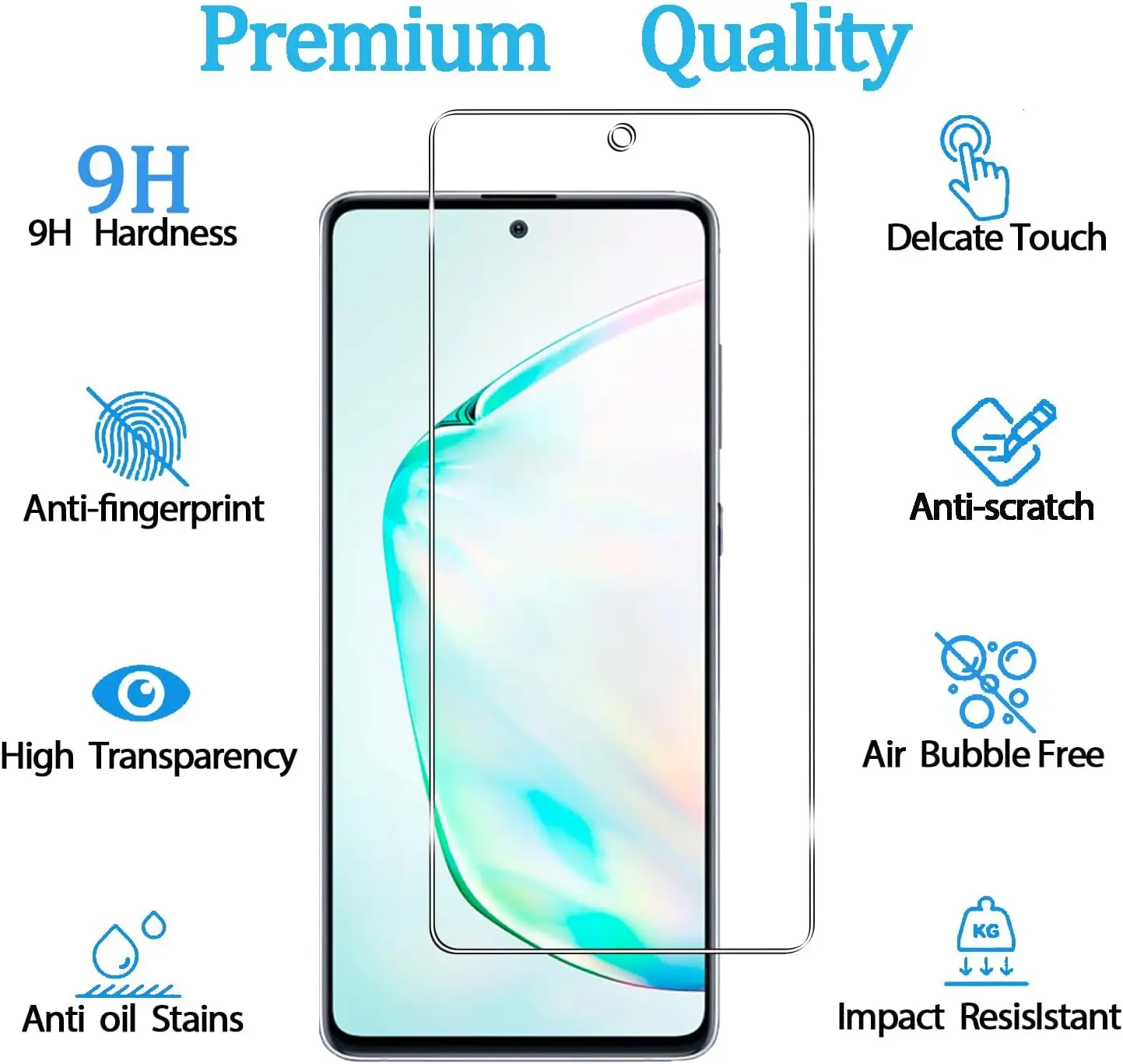 2/4 шт. HD прозрачное закаленное стекло Защитная пленка для экрана Samsung Galaxy Note 10 Lite Противоударная небьющаяся защита Фото №2