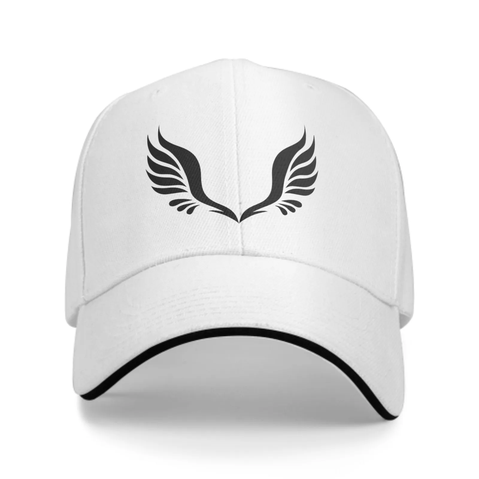 Wing Adjustable Women Men Back Closure Caps Washed Sandwich Caps Sports Outdoor Baseball Hat