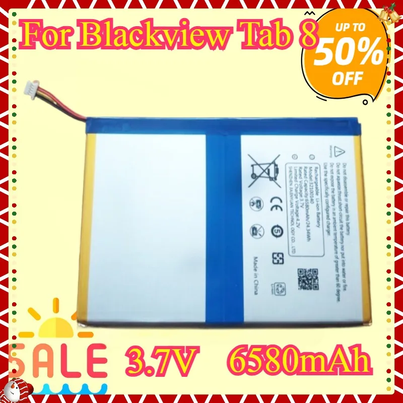 

Новая высококачественная сменная батарея для планшета Blackview Tab 8 Tab8, 3,7 В, 6580 мАч, аккумулятор большой емкости