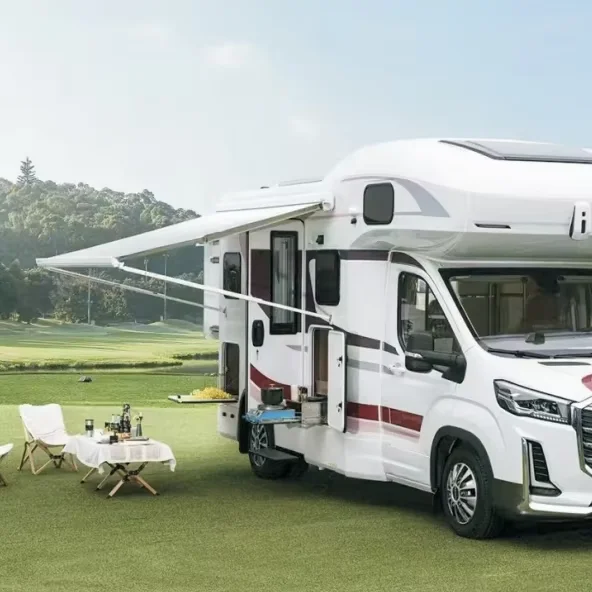 

4.5x2.5m PVC Composite Fabric Rv Side Canopy Rv Awning Tent with High Quality Aluminum Shell for Outdoor Camping Travel