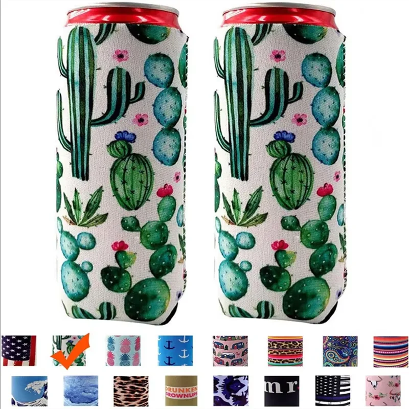 

10pcs Anti-Slip 12oz Embossed Neoprene Water Bottle Insulator Sleeve Drinking Glass Cover for BBQ Camping Party
