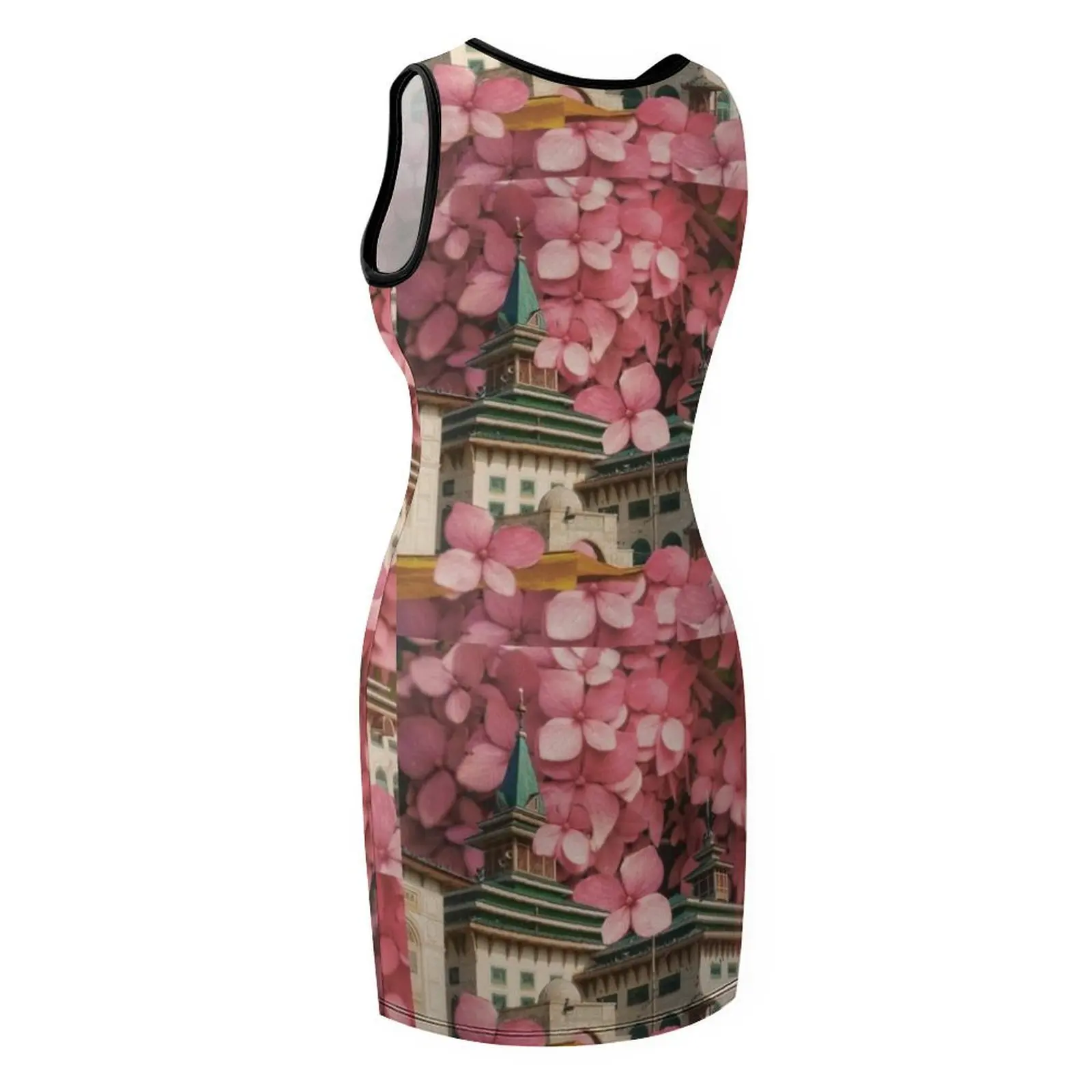 Khanyar Floral Fusion ärmelloses Sommerkleid, Brautkleider für Damen, Sommerkleid für Damen, 2025, Damenkleid, Luxuskleider