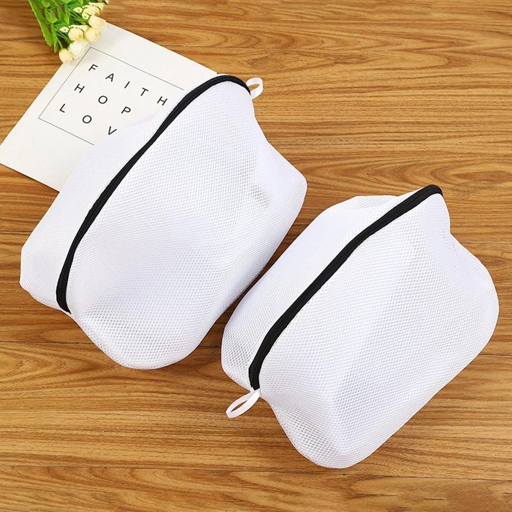 

2Pcs Sneaker Wash Bags Mesh Laundry Bags for Shoes Zipper Closure Safe Washing Machine Protector Sneaker Wash Bag