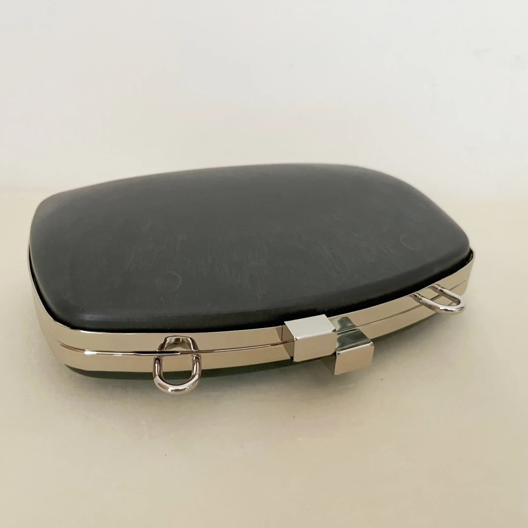 18cm Ellipse Box Bag Clutch Frame Metal Purse Frame Accessories  Chain Clasp Loop Head Lock Handmade Bag Mold  Materials