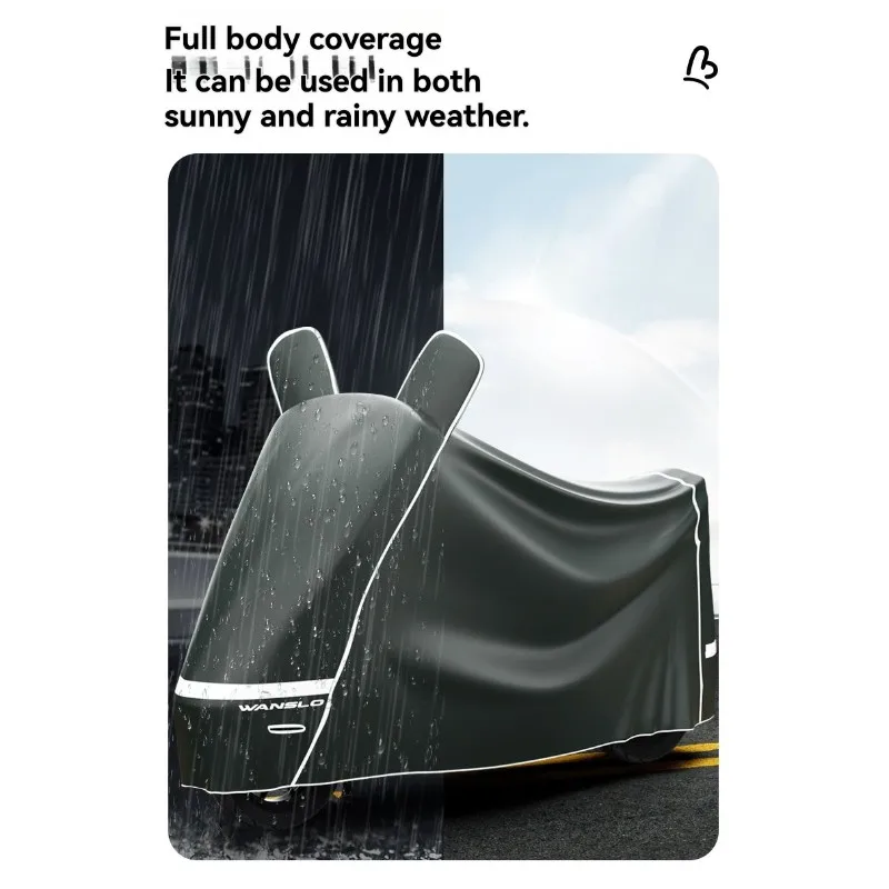 

ABVE-Oxford Fabric Electric Vehicle Cover-UV Protection, Reflective, Waterproof, Dustproof