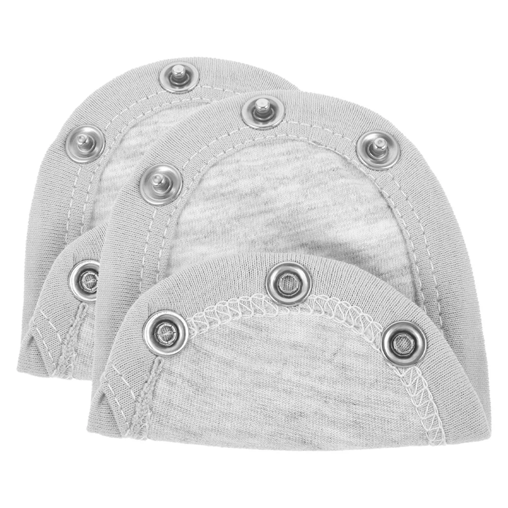 

2Pcs Cotton Baby Bodysuit Extender Jumpsuit Crotch Extender Adjustable Length Quick Diaper Changes Stylish Comfortable Grey