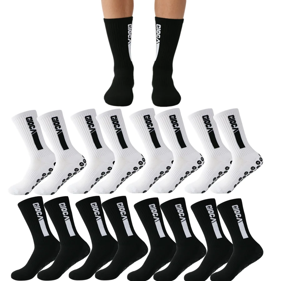 

Men Women Towel Bottom Socks Non Slip Grip For Skateboard Tennis Rugby Soccer