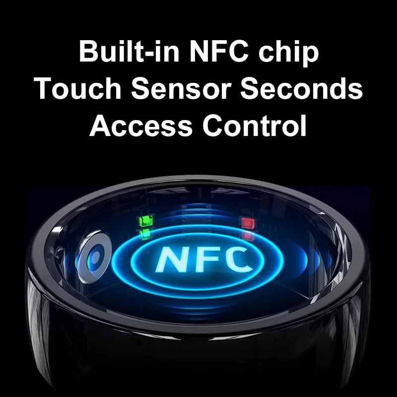 Usmiley Nuovo rosa musulmano Conteggio R5 Elogio Smart Ring Notifica Promemoria Monitor della temperatura della pelle Touch NFC Smart Ring