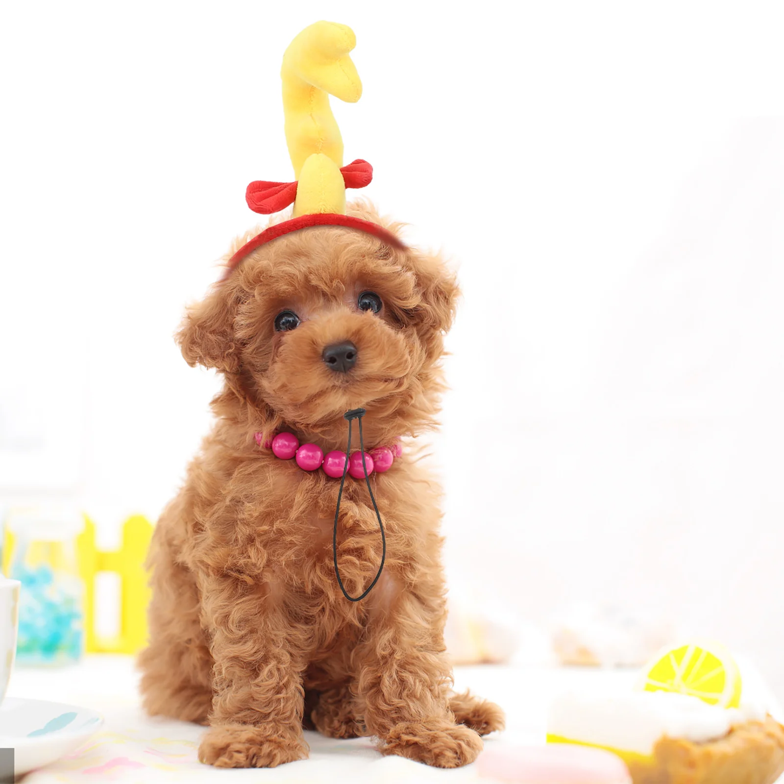 

Lightweight Adjustable Pet Reindeer Antlers Headband Realistic Elk Headwear Dog Cat Christmas Party Holiday Costume Accessories