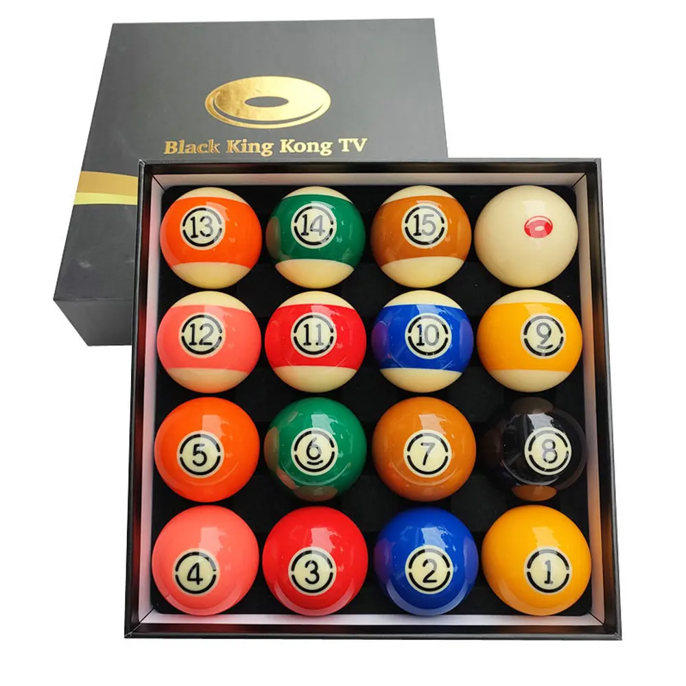 

Black King Kong TV Phenolic Resin Billiards Pool Ball Set 2-1/4"