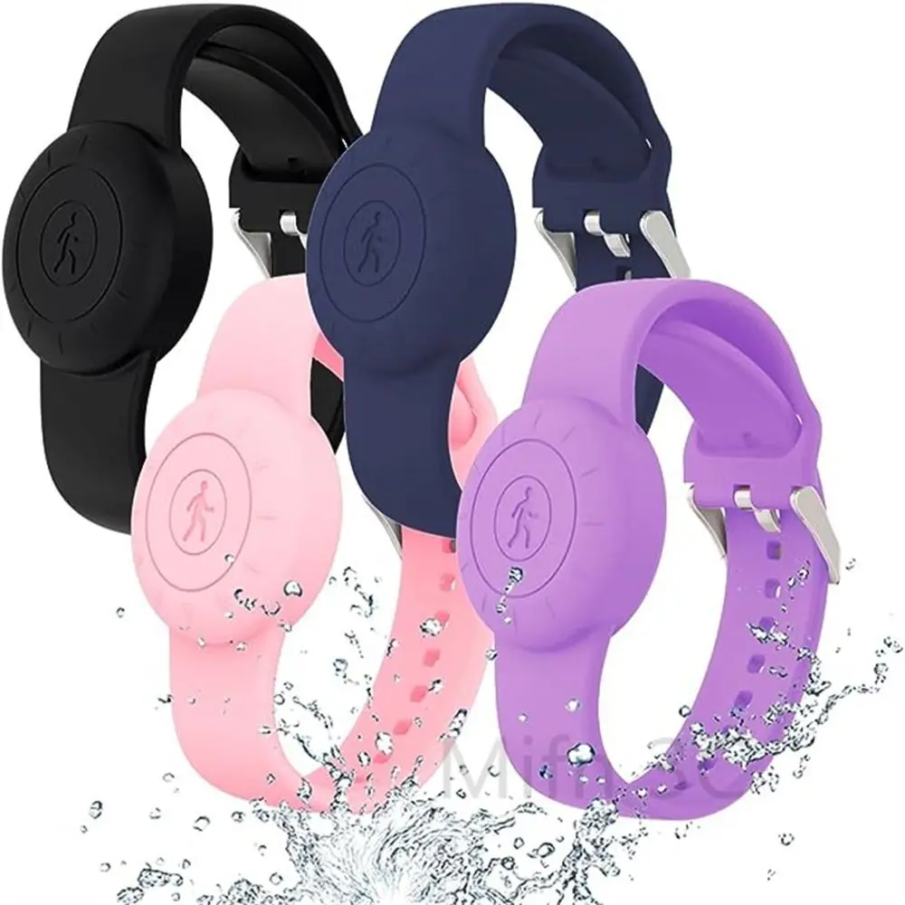 New Waterproof For Apple Airtag Holder Wristband Kids Silicone Case Bracelet Children For AirTags Case Watch Band