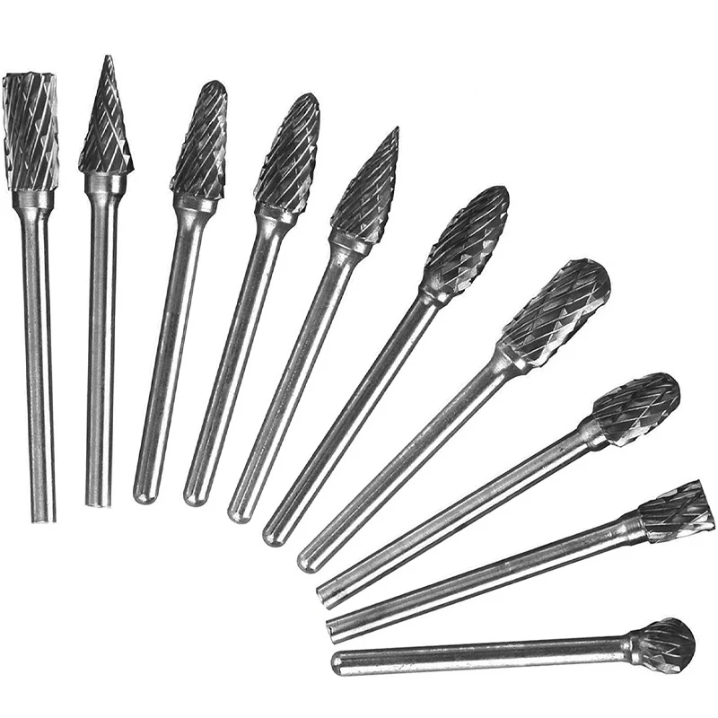 

10Pcs Diamond Milling Cutters For Manicure Nail Drill Bits Cuticle Burr Pedicure Files Nail Accessories Tools Professional Salon