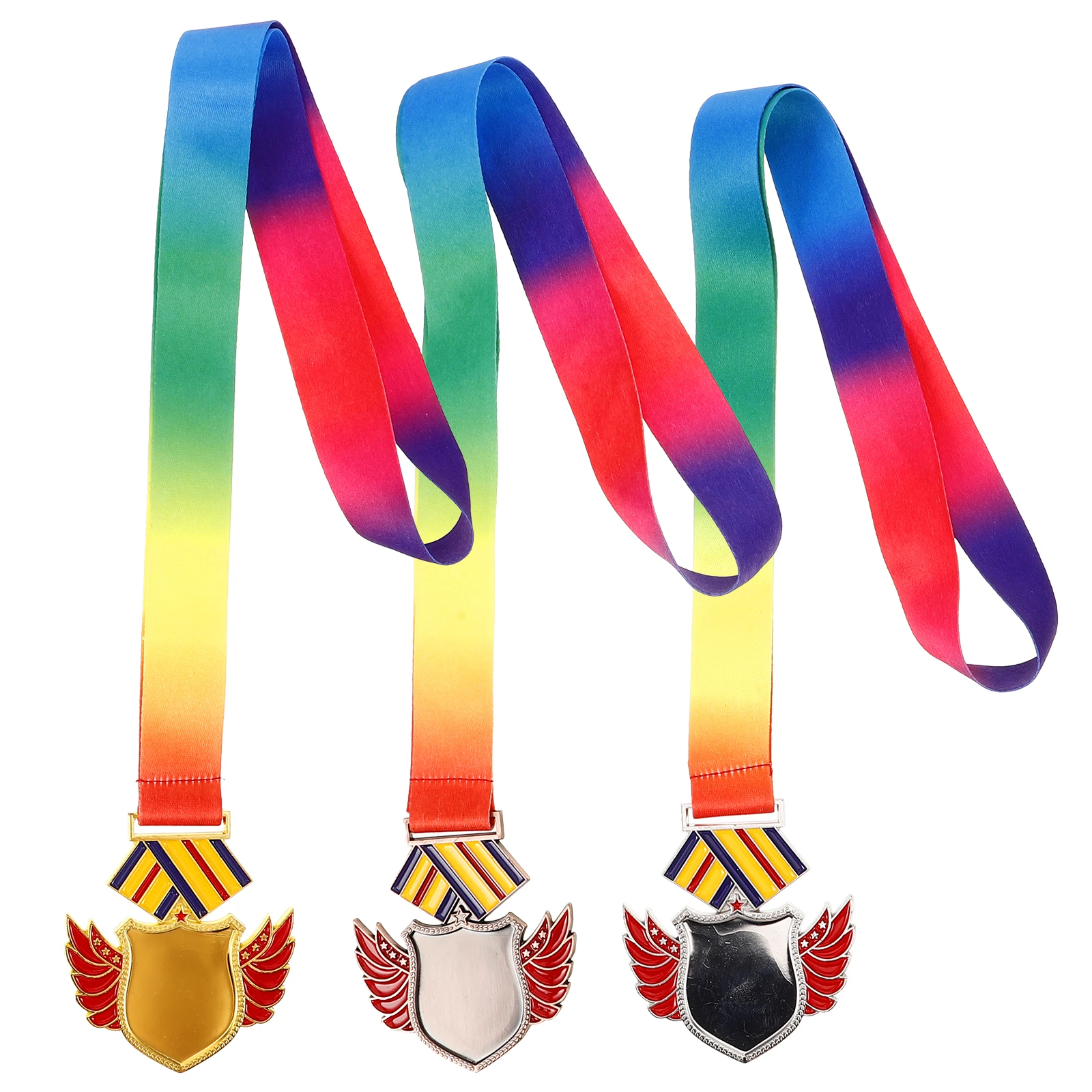 

3pcs Zinc Alloy Medals for Sports Competition Award High Quality Hanging Gymnastics Athletics Party Prop Team Sports