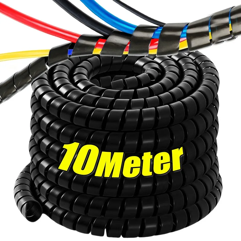 Cable Wire Protectors Flexible Cable Cord Organizer Management Sleeve Tube Wire Wrap Sleeves For Office Computer Wires Protector