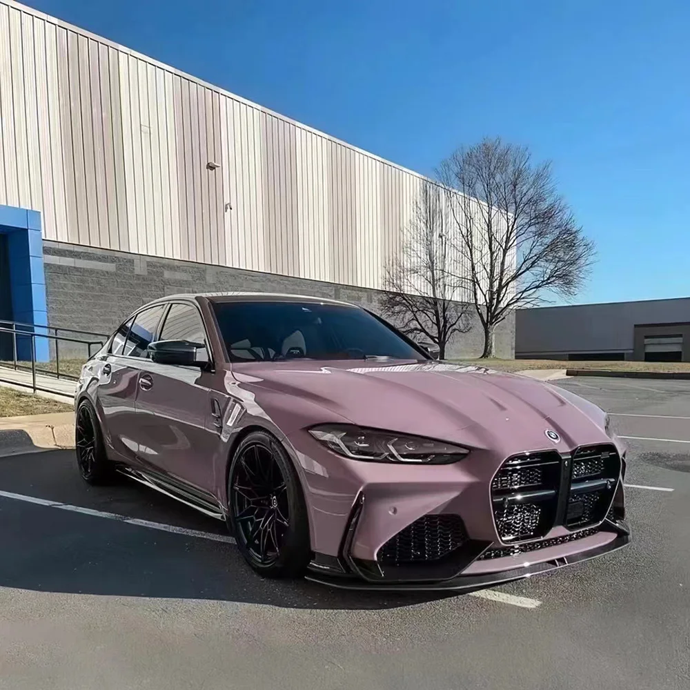 

ПЭТ подложка автомобильная пленка виниловая глянцевая кристаллическая пленка Wulg молочно-розовый