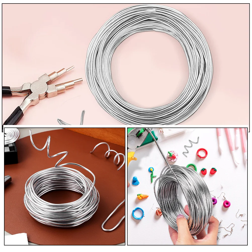 20-Meter Soft 3Mm Aluminum Wire Spool For Jewelry Making Bendable Craft Sculpting Diy Projects Floral Bonsai Art Design