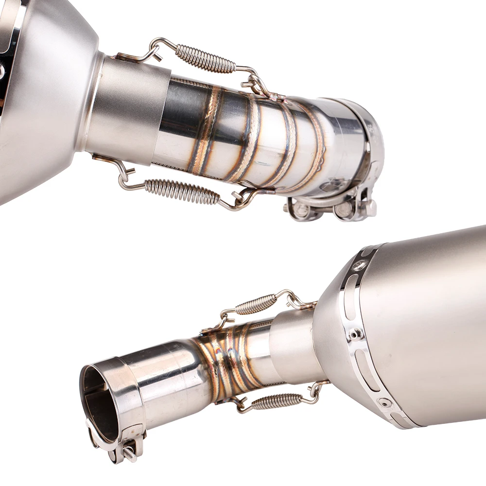 لسوزوكي V-STROM 1050 DL1050 دراجة نارية العادم الهروب ADV الأوسط وصلة الأنابيب 51 مللي متر واجهة الانزلاق على سباق الكوع أنبوب
