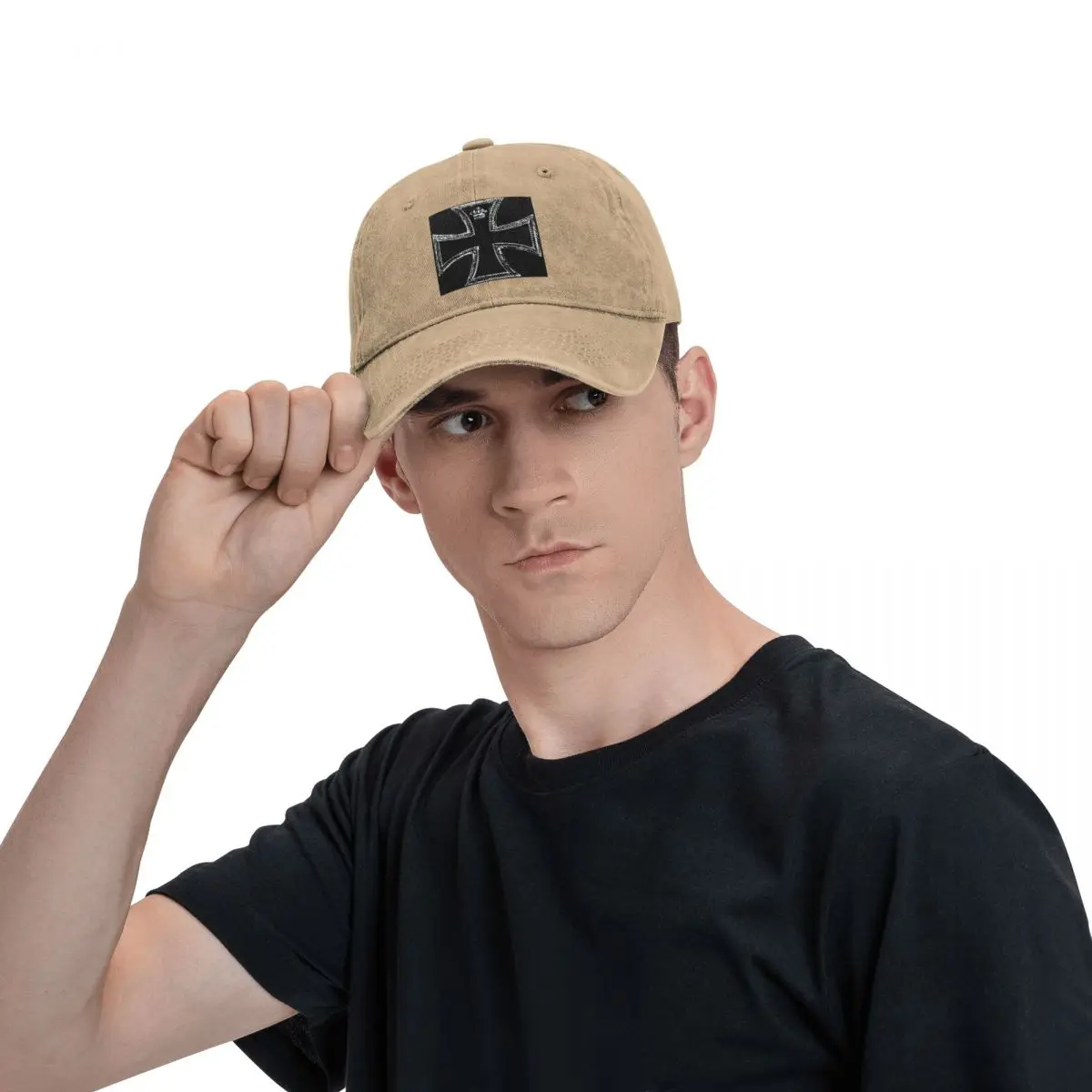 West Coast Iron Cross Choppers Baseball Caps Snapback Denim Fabric Hats OutdoorStreetwear Baseball Cowboy Hat for Men Women