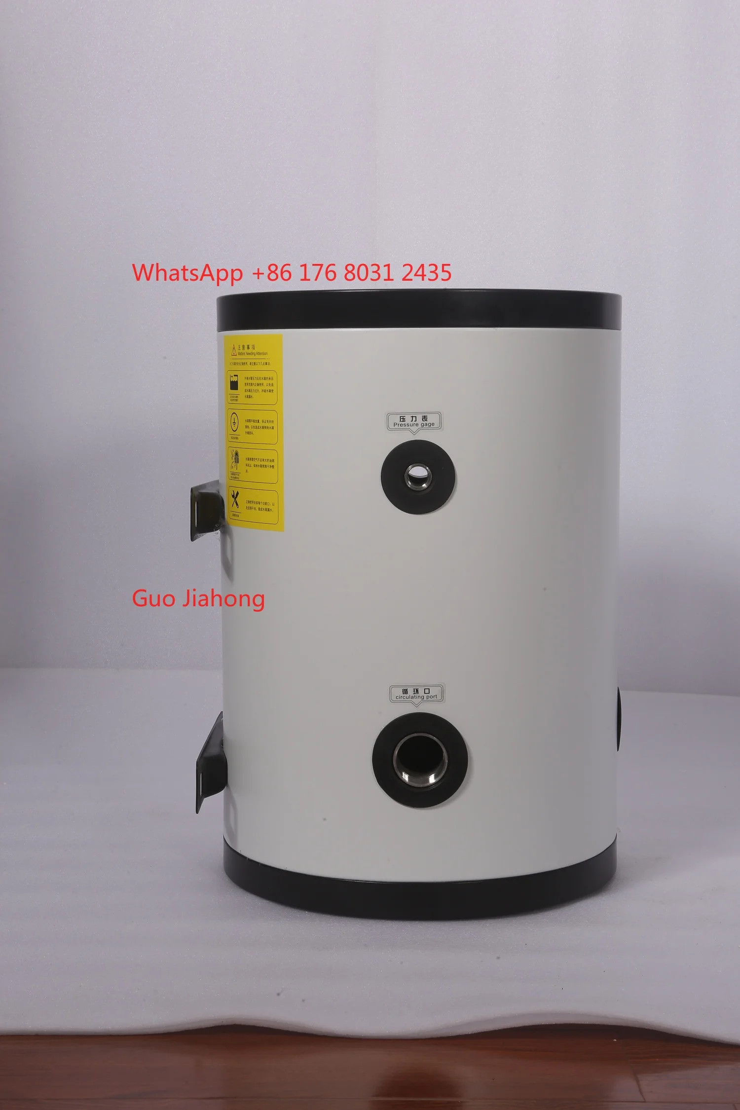 30L 40l 50l 60l 80L Wall Mounted  Domestic Hot Water tank with Coiled Heater Water tank Water Buffer tank 8kw Heat Pump System