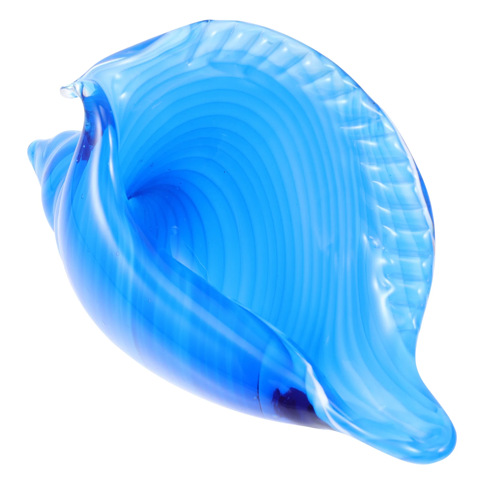 

Blue Sea Snail Glass Ornament Creative Desktop Office Decoration Artistic Housewarming Decoration Sea Snail Decor