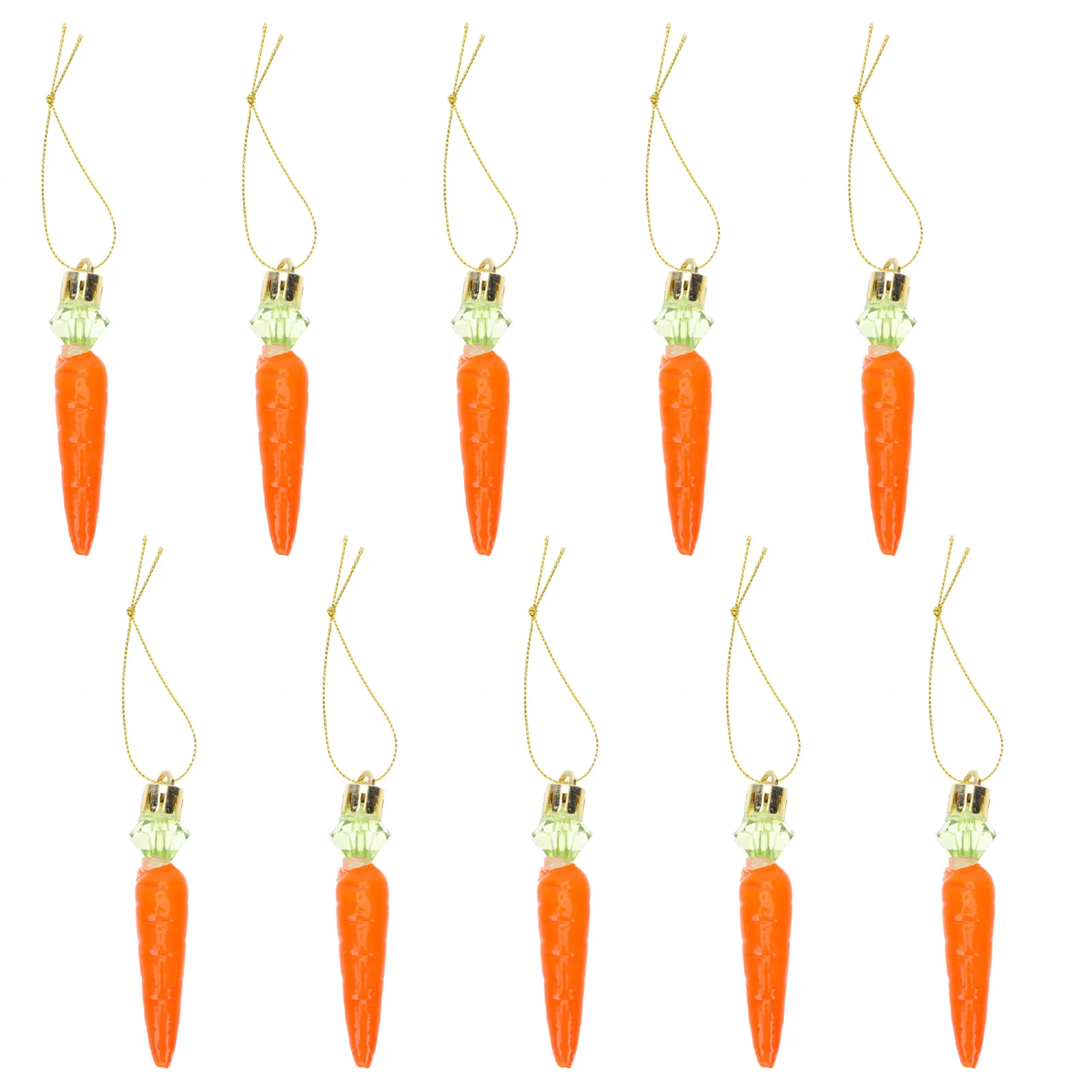 

24pcs Easter Carrot Hanging naments Artificial Plastic Decor Cartoon Shape Home Party Mini Size Easter Party Carrot