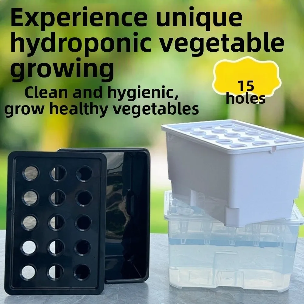 Split Design Hydroponic Box Thicken Nursery Pots Versatile Cultivation Box Plastic Soil-Free Planting Box Fruits Growing