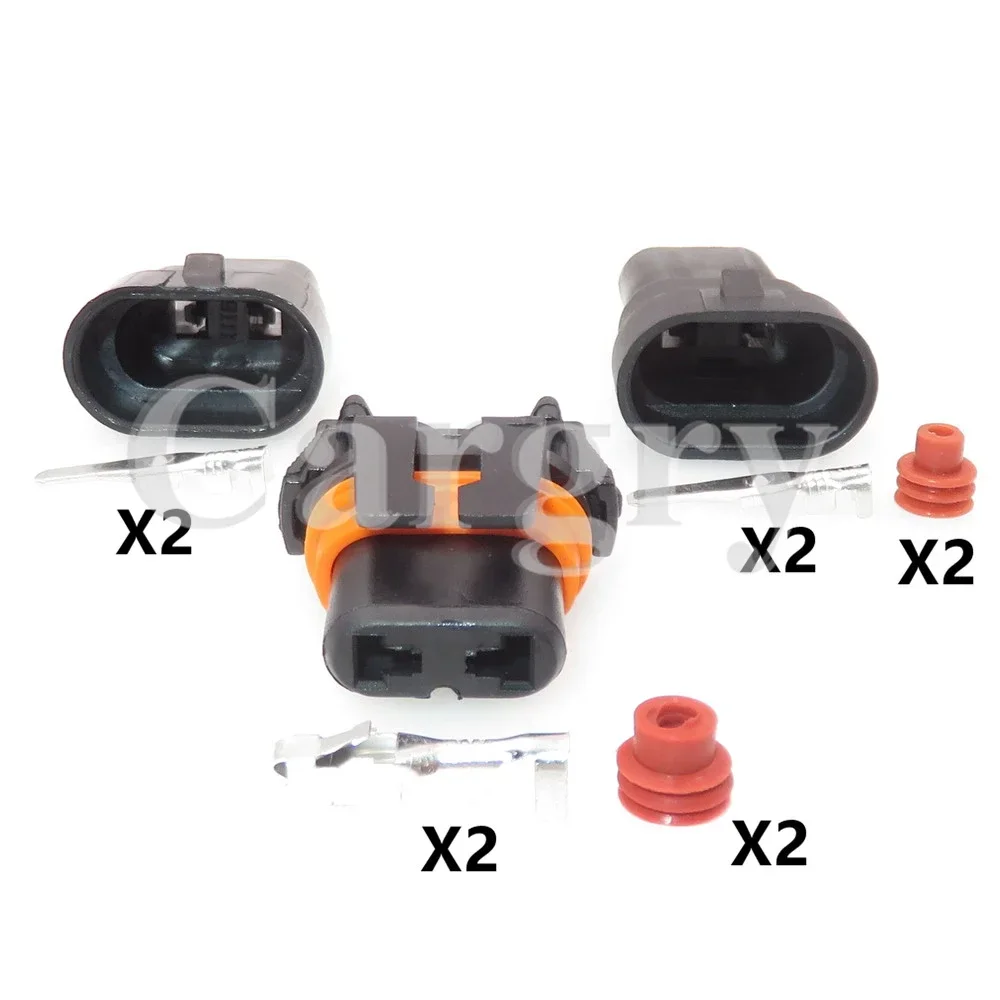 1 Set 2P 12059181 12059183 AC Assembly Car Hernia Lamp Wire Terminal Socket Auto HID Controller Male Female Waterproof Connector - Detail 1