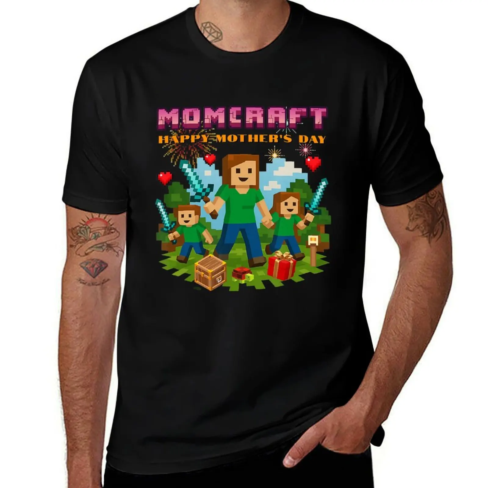 

Funny Momcraft Gamer Happy Mother Day T-Shirt Funny t-shirt anime t shirts slim fit t shirts for men