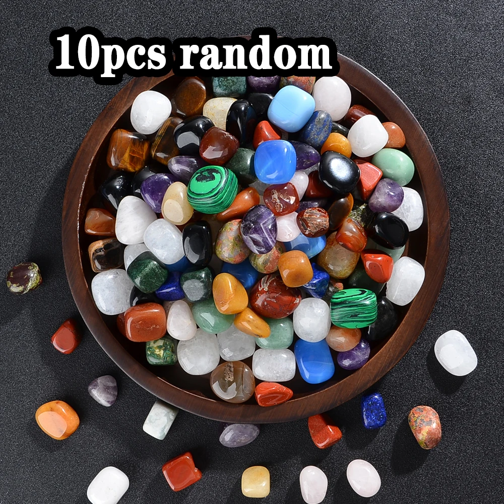 10 Stück Sortierte Natürliche Polierte Edelsteine, Echte Rohe Kristalle für Heimdekoration, Spirituelle Heilung und Geschenke – Detail 6