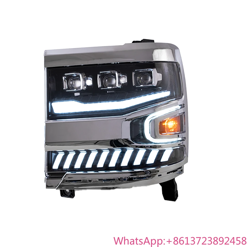 

For Auto Headlights for Chevrolet Silverado 2016-2018 LED Car Front Lamp Assembly Upgrade Projector Lens Dynamic Lights Accessor