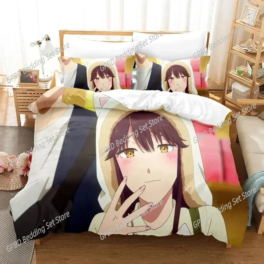 

Anime Ice Guy and His Cool Female Colleague Bedding Set 3D Printed Suitable for Bedroom Duvet Cover Set With Pillowcases Kids