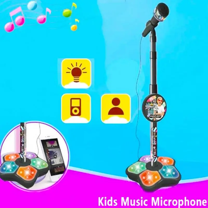 Kids Singing Playsets Portable Singing Playsets for Kids Karaoke Machine with Smart Connection Singing Toy with Light Gift