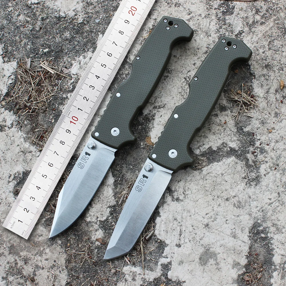 Cold Folding Knives Nylon Fiber Handle S35VN Steel Professional Survival Knife Tactical Military Tanto Pocket Knives SR1 EDC