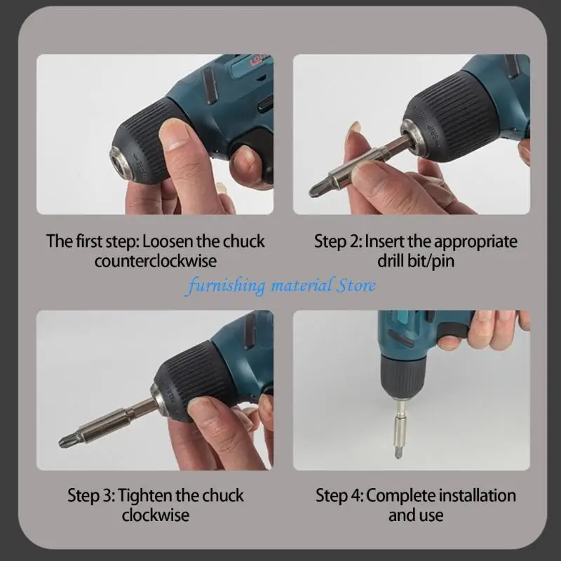 

Y5GD 8V Cordless Drill Fast Charging 10N·m Power Impact Drill Home Repair Power Tool