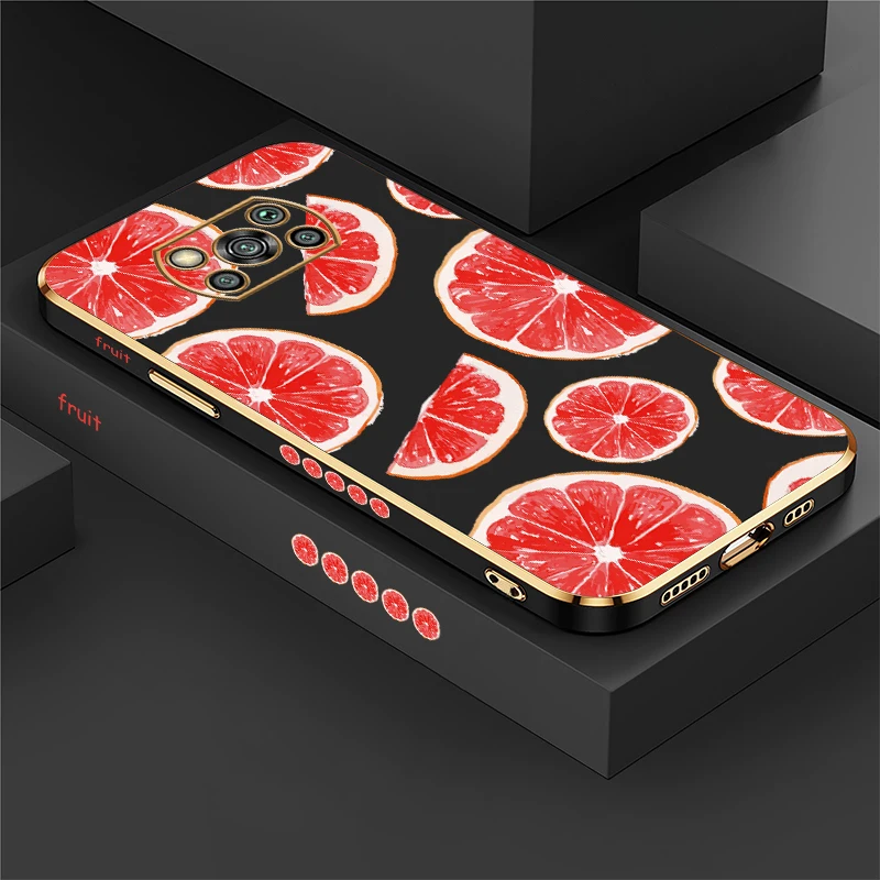 Роскошный чехол для телефона с оранжевым узором для Xiaomi Poco X5 X5 X5 X4 Pro X2 X3 NFC X3 GT, противоударный силиконовый мягкий чехол из ТПУ