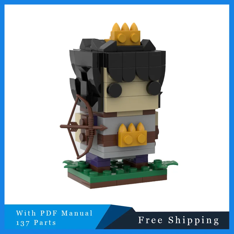 

137 PCS Archery Characters Model MOC Building Block Bricks DIY Assembly Children's Birthday Christmas Gift For Adult Kids 2025